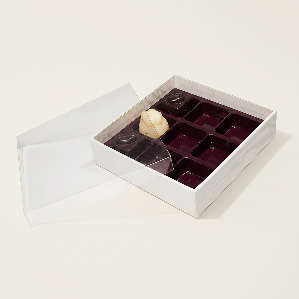 Ivory transparent 9 chocolates
