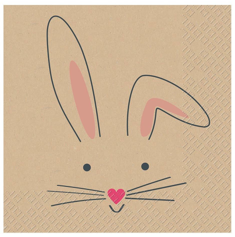 [SV*2572*5443*28] SERVIETTEN Bunny