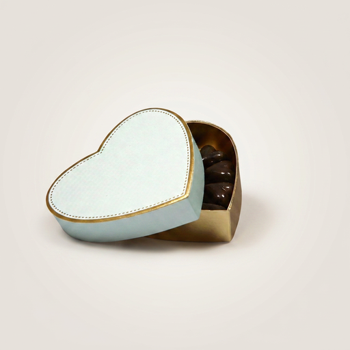 [BXR191252] Sweet gold coffret coeur vert d'eau
