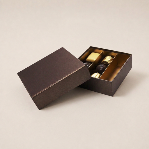 [BXR320978] Terra lid & base square box 9 chocolates